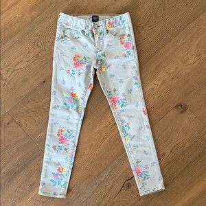 GAP Girl’s Skinny Jeans - Floral Print